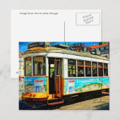Straattram in Lissabon Briefkaart (Voorkant / Achterkant)