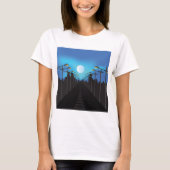 Straatverlichting en moon t-shirt (Voorkant)