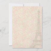  straatwedstrijd in de uitnodiging van Parijs (Achterkant)