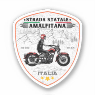   Strada statale 163 Amalfitana italiaanse apls Sticker
