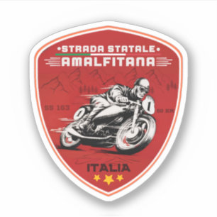 Strada statale 163 Amalfitana italiaanse cadeaus Sticker