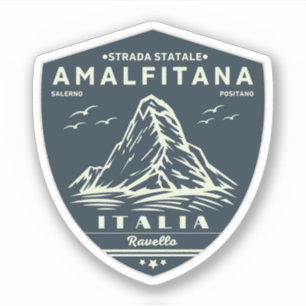 Strada statale 163 Amalfitana italian apls Sticker