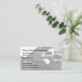 Strafadvocaat Modern Business Visitekaartje (Staand voorkant)