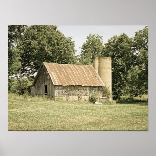 Strafford Mo Barn Antiek Poster (Voorkant)