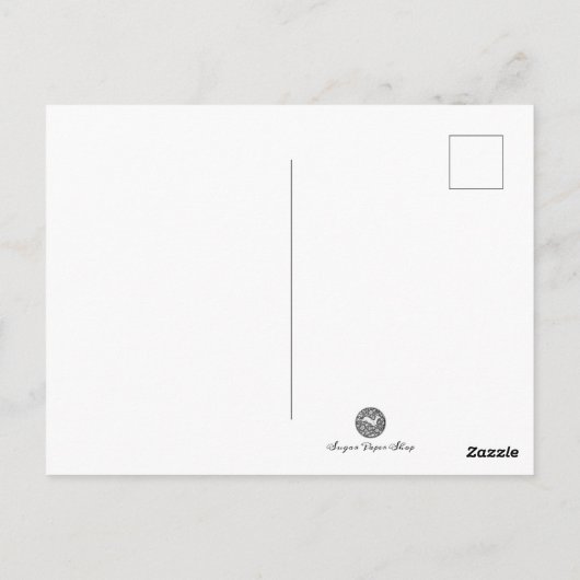 strafrechtelijk Vrouw - Mok zwart-wit Briefkaart (Achterkant)