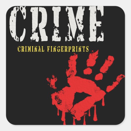 strafrechtelijke vingerafdrukken van Stickers (Voorkant)