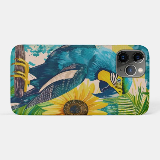 Strahlender Ara im Sonnenschein Case-Mate iPhone Case (Achterkant (horizontaal))