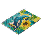 Strahlender Ara im Sonnenschein Notitieboek (Linkerzijde)