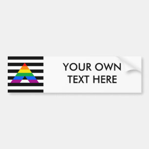 Straight Ally Pride Bumpersticker