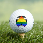 Straight Ally Pride Golfballen (Insitu Shirt)
