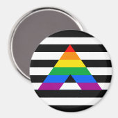 Straight Ally Pride Magneet (Voorkant / Achterkant)