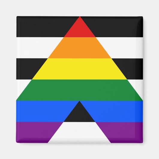 Straight Ally Pride Magneet (Voorkant)