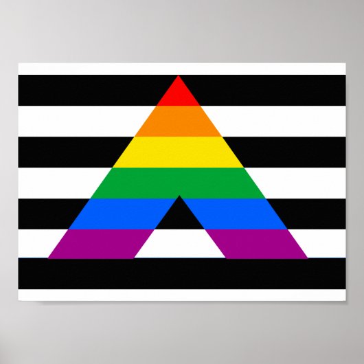 Straight Ally Pride Poster (Voorkant)