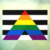 Straight Ally Pride Raamsticker (Vel 3)