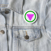 Straight Ally Symbol Ronde Button 5,7 Cm (In situ)