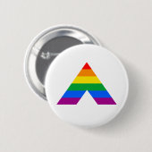 Straight Ally Symbol Ronde Button 5,7 Cm (Voorkant /achterkant)