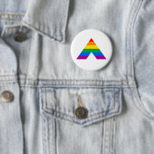 Straight Ally Symbol Ronde Button 5,7 Cm (In situ)