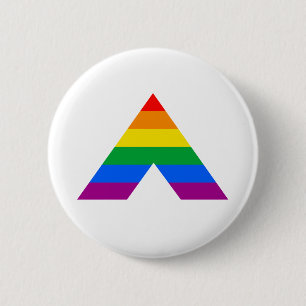 Straight Ally Symbol Ronde Button 5,7 Cm