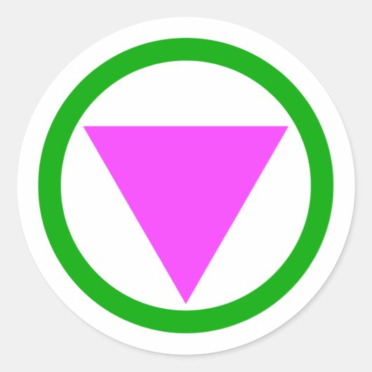 Straight Ally Symbol Ronde Sticker (Voorkant)