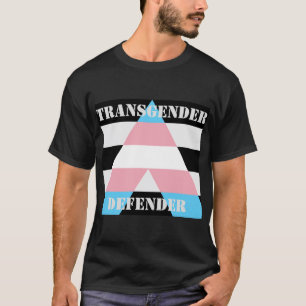 Straight Ally Transgender Defender vlag T-shirt