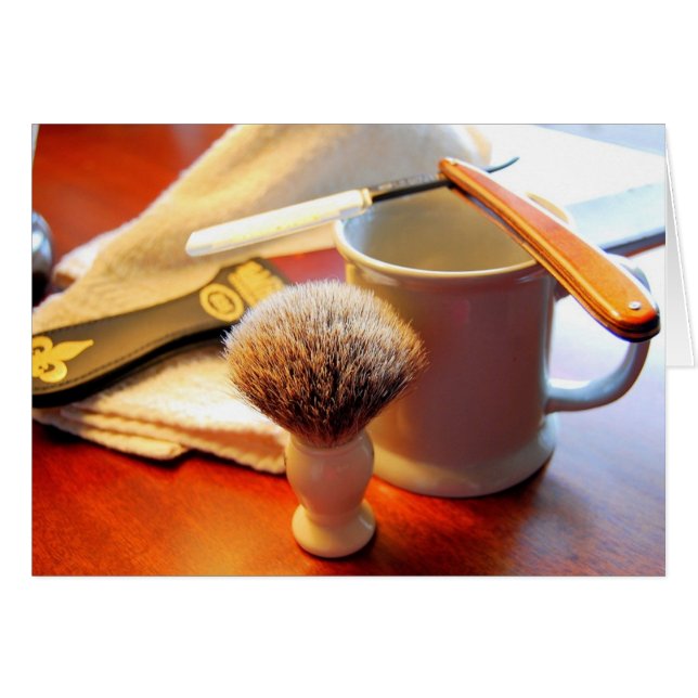 Straight Edge Razor-kaart (Voorkant Horizontaal)