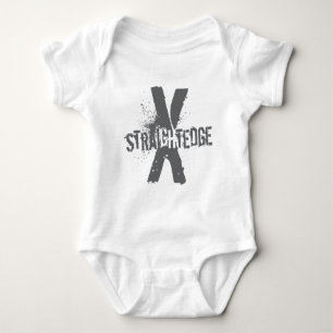 Straight Edge X donkergrijs Romper