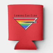 Straight Eights/LCCI-Koelbox (rood) Blikjeskoeler (Achterkant)