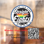 Straight Eights Window Cling 4x4 Raamsticker (Vel 2)