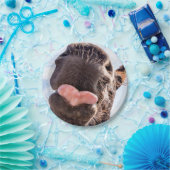 Straight from the Horse's mouth Funny Photography Papieren Bordje (Feest)