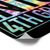 Straight Into 4th Grade Back To School First Day T Poster (Hoek)