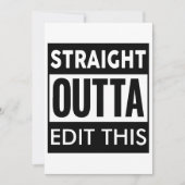 Straight Out meme generator sjabloon Kaart (Voorkant)