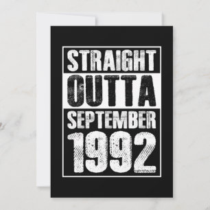 Straight Outta 1992 29th Birthday Kaart