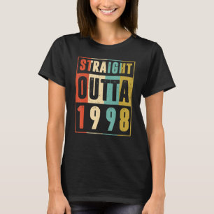 Straight Outta 1998 Grafisch 24 jaar oud 24 t T-shirt