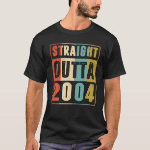 Straight Outta 2004 19 jaar oud 19e verjaardag T-shirt
