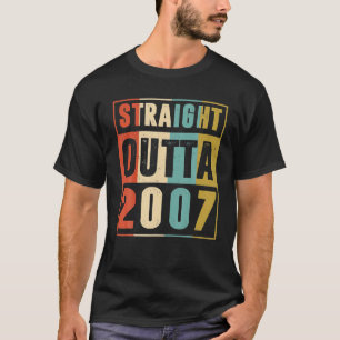 Straight Outta 2007 16 jaar oud 16e verjaardag T-shirt