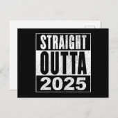 Straight Outta 2025 Briefkaart (Voorkant / Achterkant)