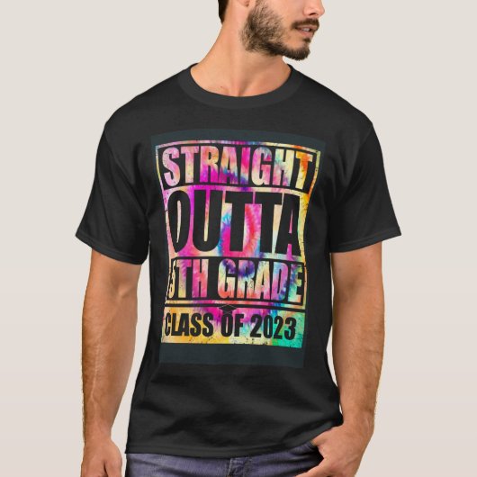 Straight Outta 5th Grade Great Graduation   1 T-shirt (Voorkant)