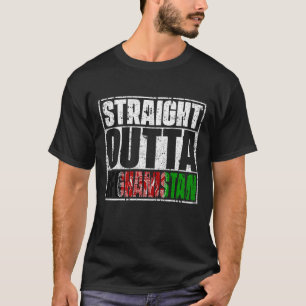 Straight Outta Afghanistan Flag T-shirt