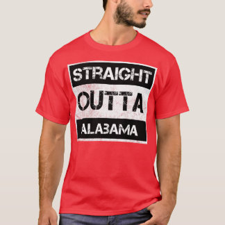 Straight Outta Alabama AL noodlijdende souve T-shirt