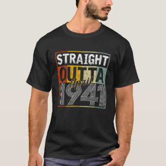 Straight Outta April 1941 Mannen Vrouwen Vintage 8 T-shirt