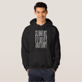 STRAIGHT OUTTA ASHLEY COUNTY Cool Home Quote Hoodie (Voorkant volledig)