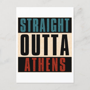 Straight Outta Athens Georgia GA Briefkaart