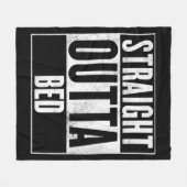 Straight Outta Bed Deken (Voorkant (Horizontaal))