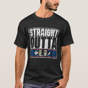 Straight Outta Belize vlag T-shirt