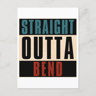 Straight Outta Bend Oregon OR Briefkaart