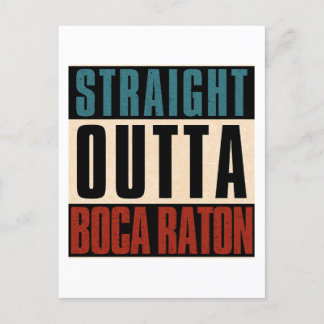 Straight Outta Boca Raton Florida, Verenigde State Briefkaart