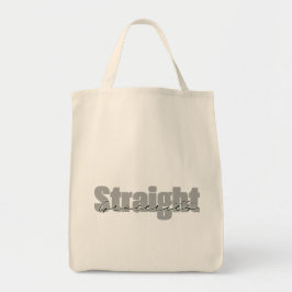 Straight outta boodschappen Canvas tas