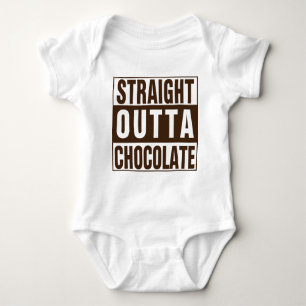 Straight Outta Brown Chocolate Romper