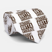 Straight Outta Brown Chocolate Stropdas (Opgerold)