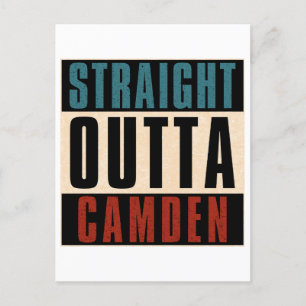 Straight Outta Camden New Jersey NJ Verenigd Konin Briefkaart